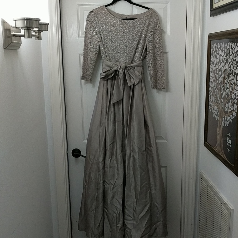 Taupe Evening Gown/Bridesmaid Dress